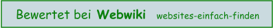 Bewertet bei Webwiki  websites-einfach-finden
